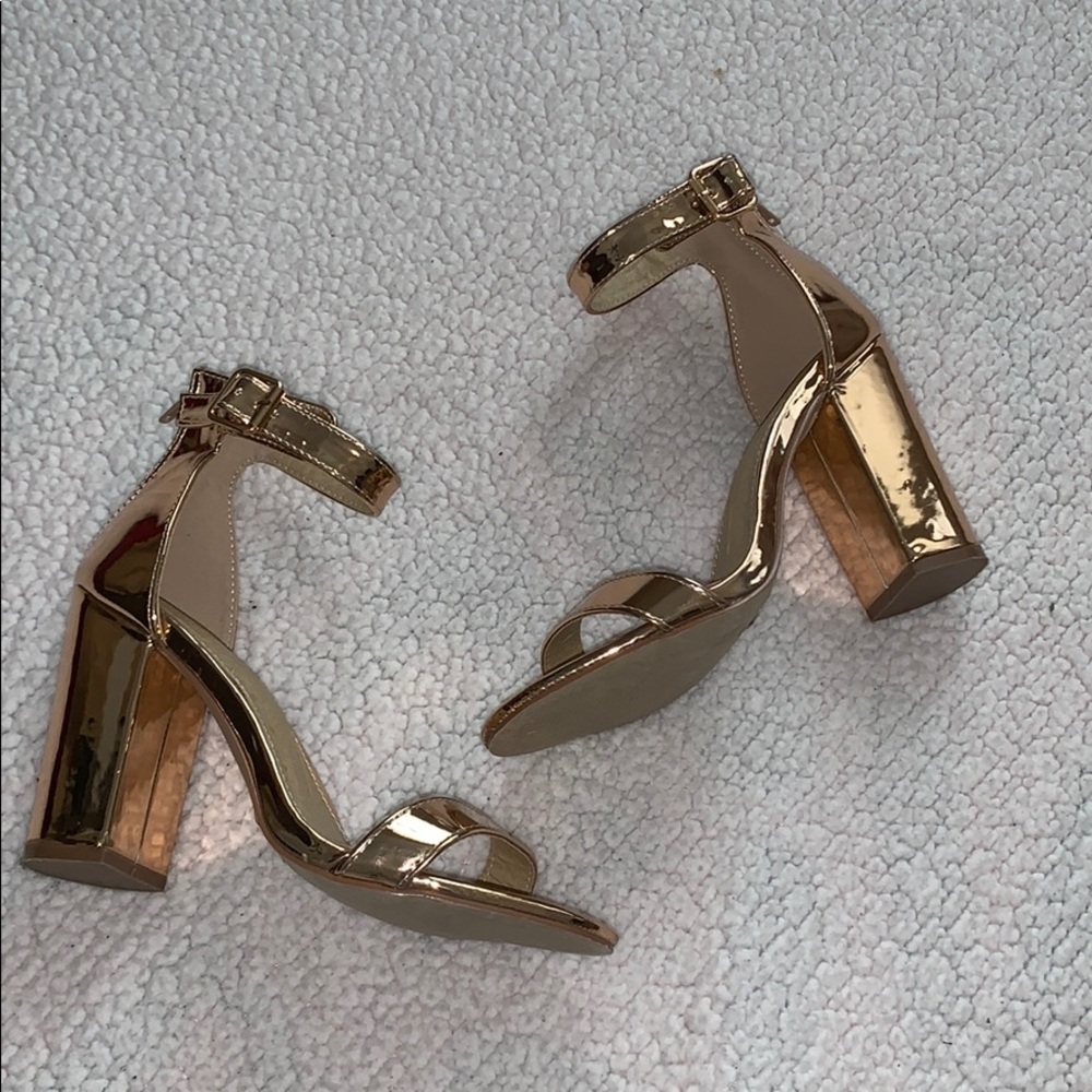 Gold Metallic Sandals